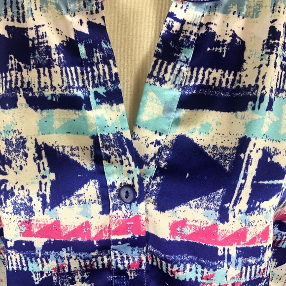 Belle Gray by Lisa Rinna tunic blouse size M - Picture 2 of 5